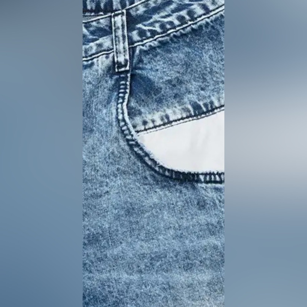 Flamingo Pocket Detail Wide Leg Low Waist Jeans Size Medium NWT - Picture 6 of 15